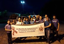 Jovens participam de caminhada de Conscientização do Autismo em Jucurutu