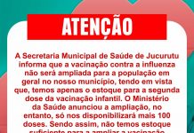 Comunicado da Secretaria Municipal de Saúde sobre vacina contra influenza